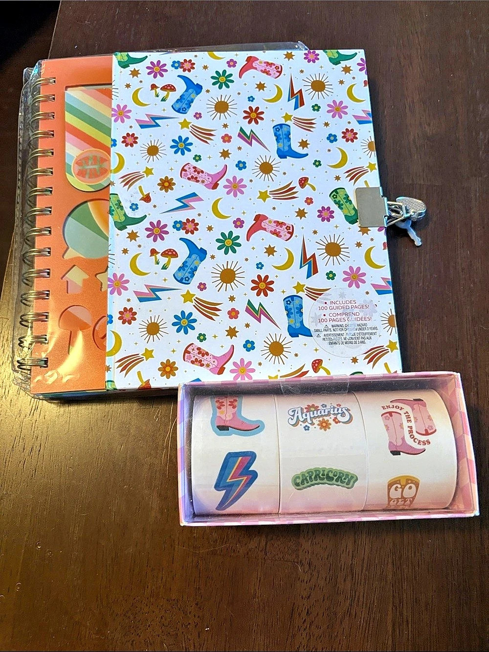 Multicolor Notebook sticker Set NWT